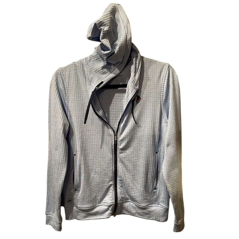Peter Millar Women's Teal Lightweight Cotton Zip-Up Jacket SzM Athleisure Preppy